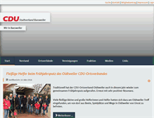 Tablet Screenshot of cdu-baesweiler.de